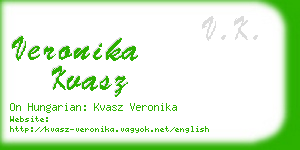 veronika kvasz business card